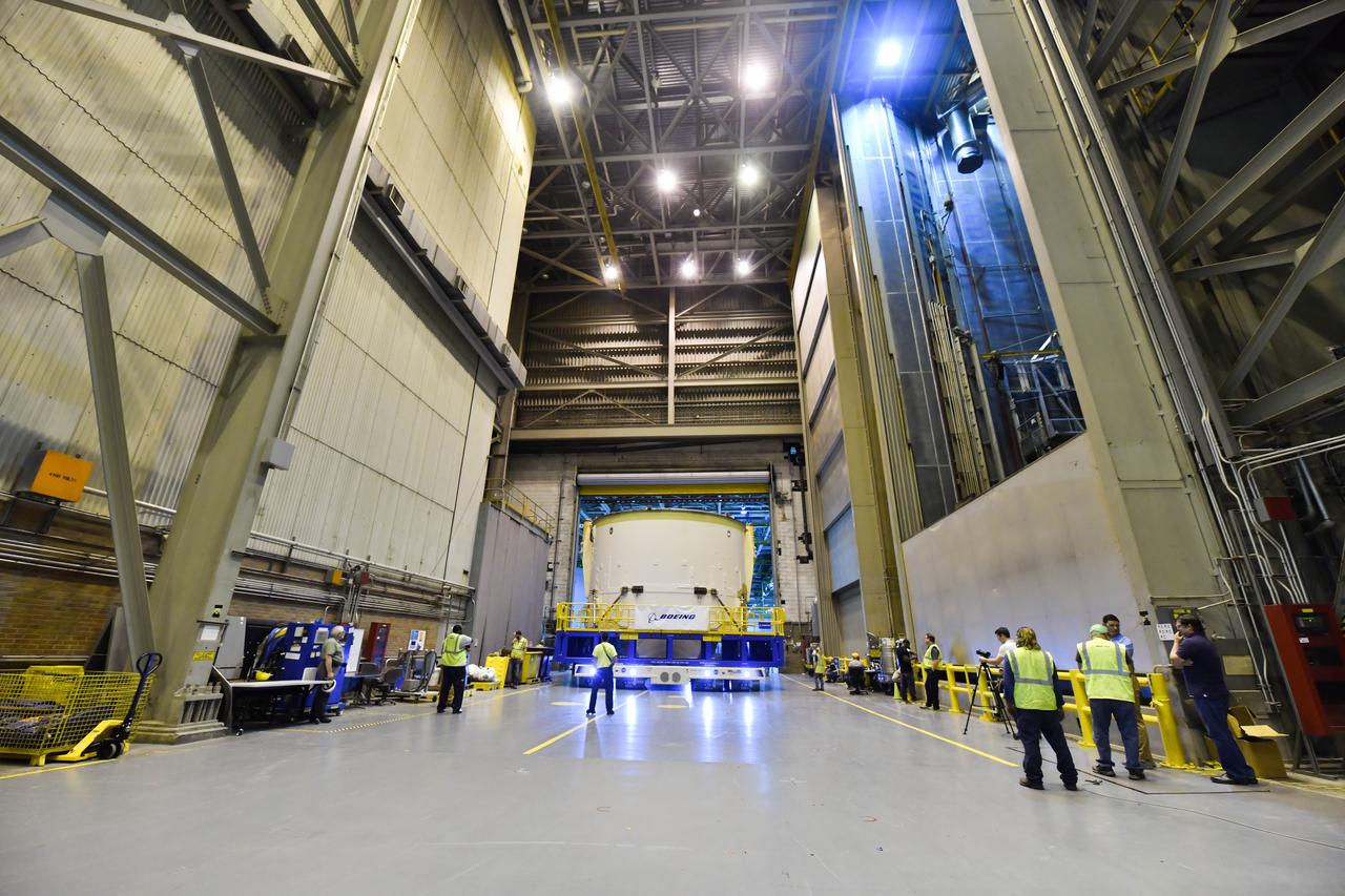 Technicians at NASA’s Michoud Assembly Facility in New Orleans moved the engine section for NASA’s Space Launch System (SLS) rocket to another part of the facility on Sept. 3 to prepare it for joining to the rest of the rocket’s core stage. The engine section, which comprises the lowest portion of the 212-foot-tall stage, is the last major component to be horizontally integrated to the core stage. Michoud crews completed assembly on the flight hardware that will be used for Artemis I, the first lunar mission of SLS and NASA’s Orion spacecraft, on Aug. 29. NASA and Boeing engineers removed the scaffolding surrounding the hardware to use a special tool to properly position the engine section for its attachment to the rest of the stage. The core stage’s two liquid propellant tanks and four RS-25 engines will produce more than 2 million pounds of thrust to send the SLS rocket and Orion on the Artemis lunar missions. The engine section houses the four RS-25 engines and includes vital systems for mounting, controlling and delivering fuel form the propellant tanks to the rocket’s engines.  Offering more payload mass, volume capability and energy to speed missions through space, the SLS rocket, along with NASA’s Gateway in lunar orbit and Orion, is part of NASA’s backbone for deep space exploration and the Artemis lunar program. No other rocket is capable of carrying astronauts in Orion around the Moon in a single mission.